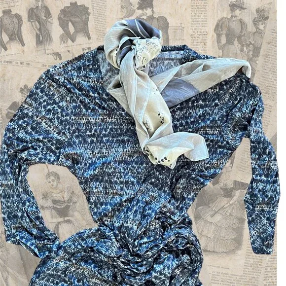 Drapey Soft Wrap Dress - XL - Kulayan - USA Brand Made in the Philippines - EUC - Picture 1 of 9